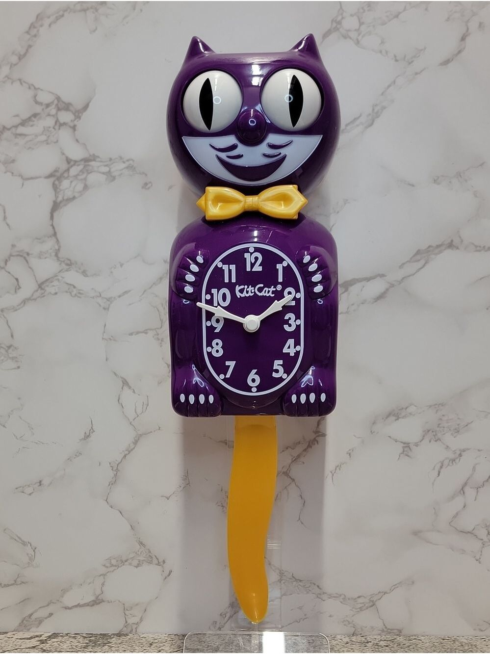 Boysenberry Gold KIT-CAT CLOCK KAT KLOCK